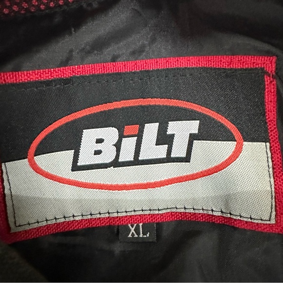 Bilt Racer Biker Jacket Patches Men’s XL Black - Picture 12 of 13